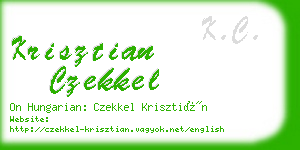 krisztian czekkel business card